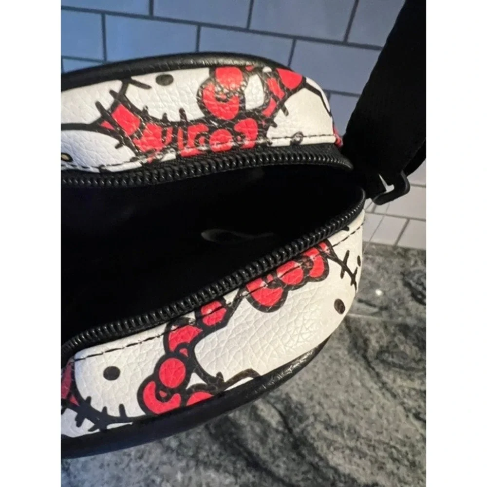 Sanrio Hello‎ Kitty Hat and Bag Set Kids One Size Red White Excellent 2pc Bundle